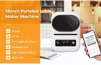  PT-260 Принтер этикеток 58 м Портативный карманный термопринтер Bluetooth Мобильный принтер 20-50 мм Наклейки со штрих-кодом Печать имени и цены - Домашний Уголок