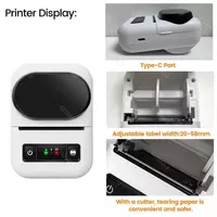  PT-260 Принтер этикеток 58 м Портативный карманный термопринтер Bluetooth Мобильный принтер 20-50 мм Наклейки со штрих-кодом Печать имени и цены - POS-принтеры