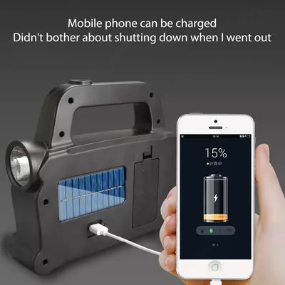 175 000 so'm / dona Портативный аккумуляторный фонарь-прожектор с солнечной батареей HB-6169 Powerbank