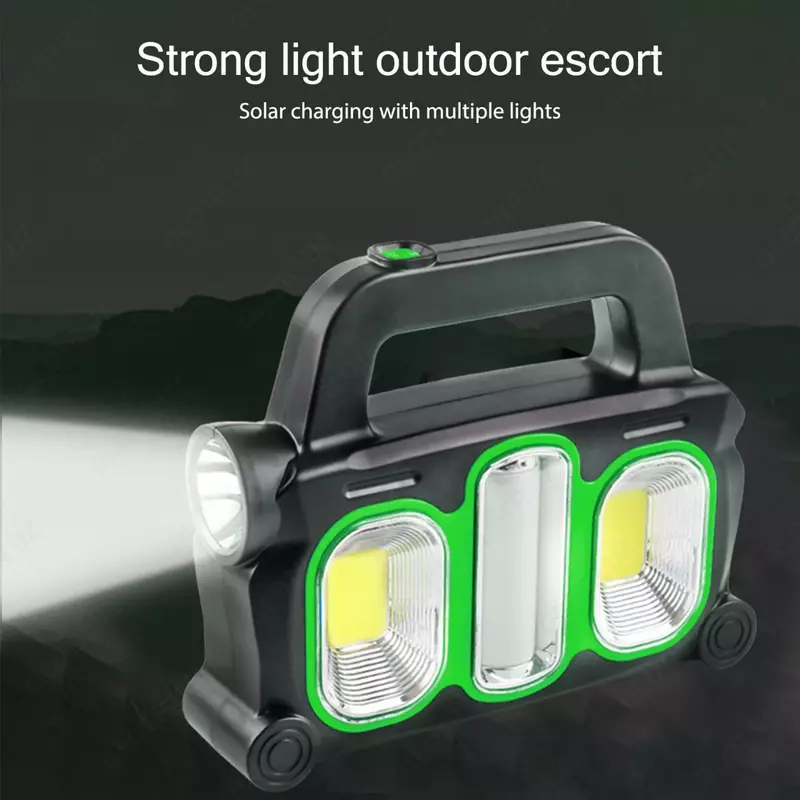 Портативный аккумуляторный фонарь-прожектор с солнечной батареей HB-6169 Powerbank