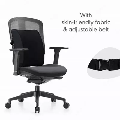 Ортопедическая поддержка спины из пены с эффектом памяти высокой плотности — универсальный размер, удобный