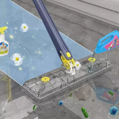 Универсальная швабра с отжимом предназначена для сухой и влажной уборки.Легкий отжим и быстрая очистка сделают комфортным наведение порядка в доме. В комплект для уборки входит насадка из тканой микро