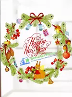  Виниловые наклейки новогодние Многоразовые. Не оставляют следа Каждая картинка идёт отдельно. Можно клеить в разном порядке. Только в розницу