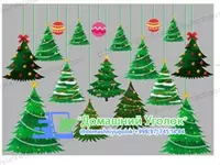 Виниловые наклейки новогодние Многоразовые. Не оставляют следа Каждая картинка идёт отдельно. Можно клеить в разном порядке. Домашний Уголок