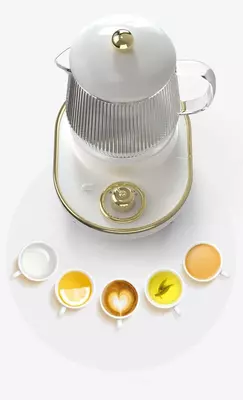 220 В электрический чайник, чашка для тушения, горшок для сохранения здоровья, мини-медленная плита, портативный стеклянный чайник, чашка для кипячения, разделенный чайник для чая