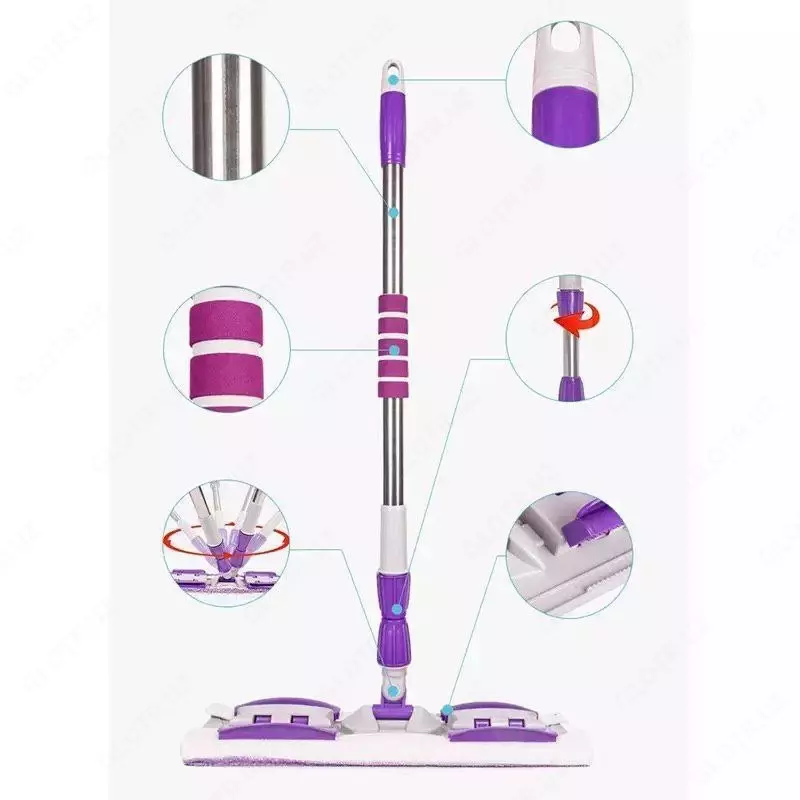 Плоская швабра для мытья полов