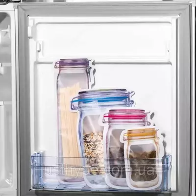 Герметичные пищевые многоразовые пакеты с зип застежкой Mason - 70 000 сум / шт.