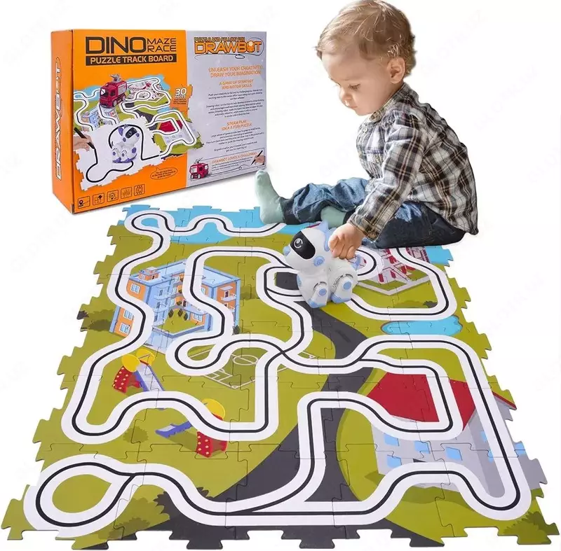 Hiitytin детский игровой набор-головоломка с транспортными средствами