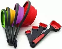 Набор силиконовых мерных ложек Silicone Measuring Cuo Set