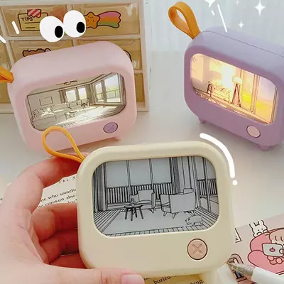 Декоративная настольная лампа в виде телевизора ЯТТ "Домашний Уголок"