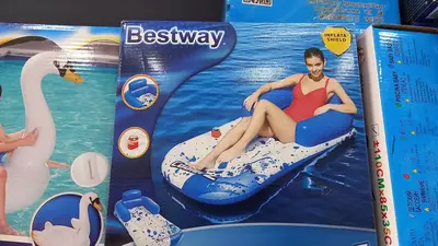 Надувной шезлонг со спинкой Bestway Hydro-Force™ 161 x 84 см ЯТТ "Домашний Уголок"