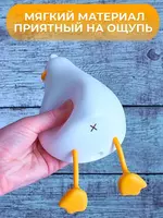 Ночник детский светильник силиконовый утка Ночник силиконовый детский очень милый и приятный на ощупь. Светильник выполнен из качественного мягкого пищевого силикона