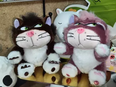 Мягкая игрушка брелок подвеска на рюкзак Кот Люцифер из Золушки