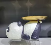 Статуя панды с подносом для декора - ЯТТ "Домашний Уголок"