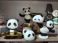 Статуя панды с подносом для декора ЯТТ "Домашний Уголок"