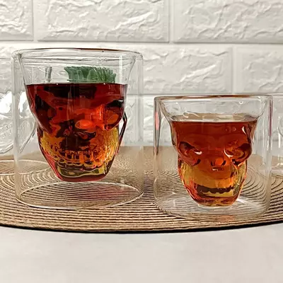 80 000 сум / шт. Термостакан Череп для виски