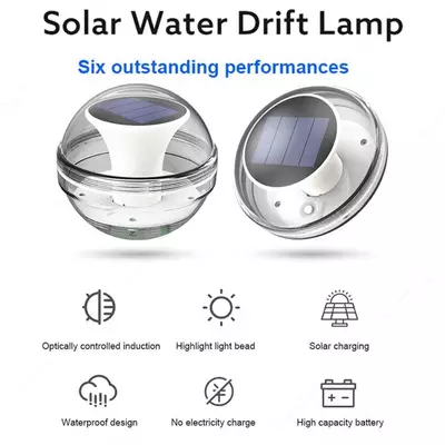 Плавающие светильники для бассейна, плавающий солнечный светильник для бассейна , водонепроницаемая уличная солнечная лампа IP65, лампа для пруда на солнечной энергии с изменением цвета, водонепроница
