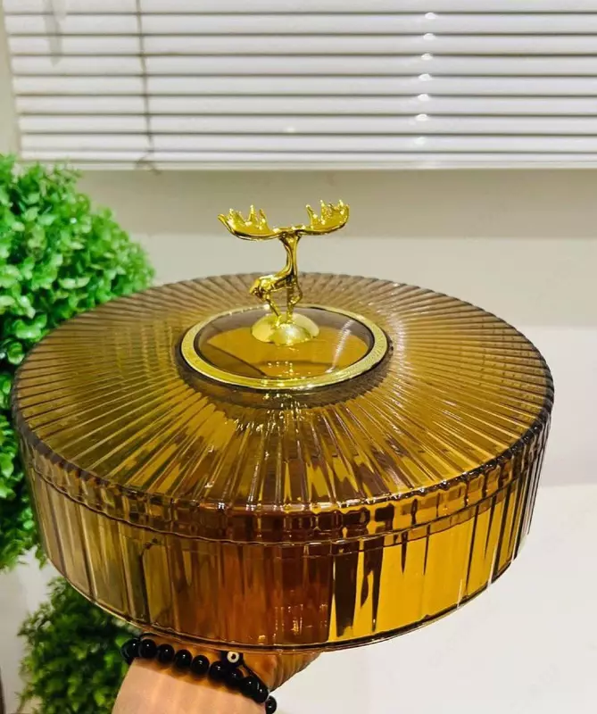   Пластиковая менажница с крышкой для сервировки