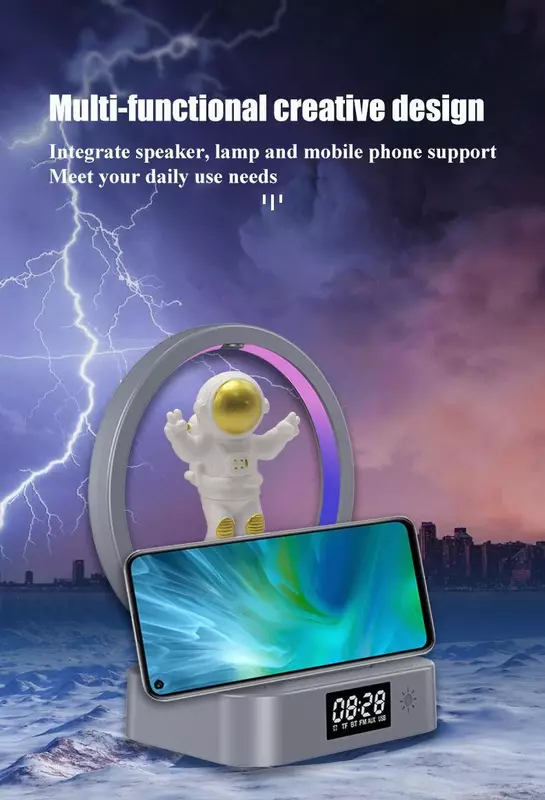 Портативный Bluetooth-динамик со светодиодной подсветкой