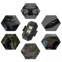  Led signal - задний фонарь для мотоцикла  велосипеда  регулируемый  три цвета  противотуманный фонарь  безопасный - 