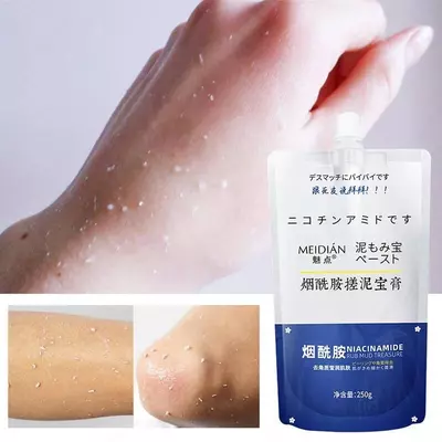 Мгновенный отбеливающий отшелушивающий гель для тела: крем с амидной глиной - 70 000 сум / шт.