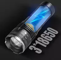 Мощный ручной фонарь HB P18 с телескопическим зумом