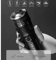  Мощный ручной фонарь HB P18 с телескопическим зумом - 