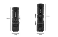   Мощный ручной фонарь HB P18 с телескопическим зумом