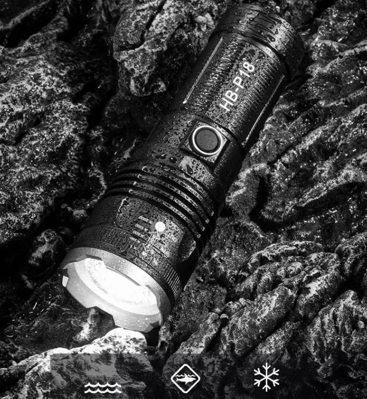  Мощный ручной фонарь HB P18 с телескопическим зумом Только в розницу