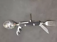 Мультиинструмент ложка-вилка A107LX черный