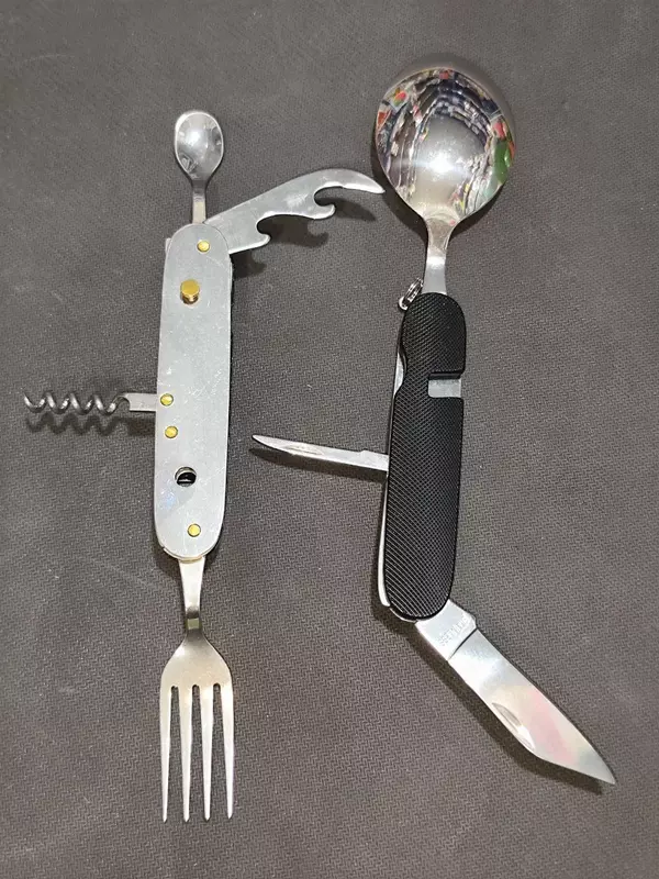  Мультиинструмент ложка-вилка A107LX черный - 