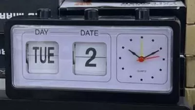 Настольные часы Переключение календаря вручную (дата, день недели)