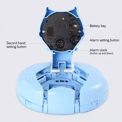 Робот-трансформер-Робот-будильник 2 в 1 Только в розницу