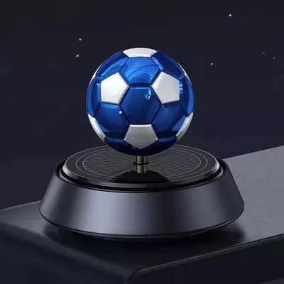 Вращающийся на солнечных батареях автомобильный диффузор для ароматерапии с футбольным мячом ЯТТ "Домашний Уголок"