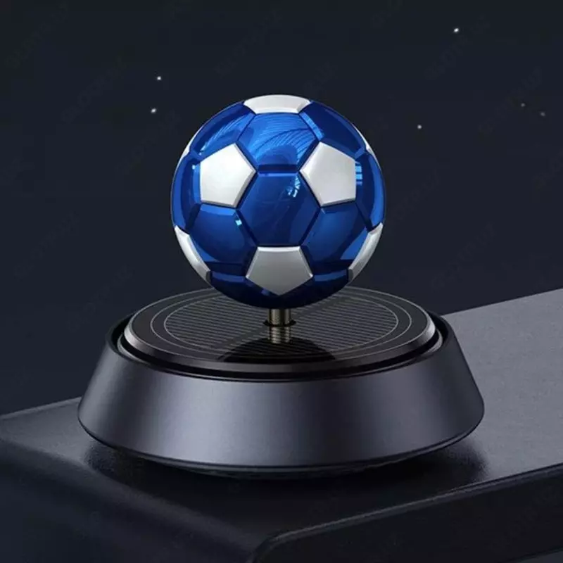 Вращающийся на солнечных батареях автомобильный диффузор для ароматерапии с футбольным мячом