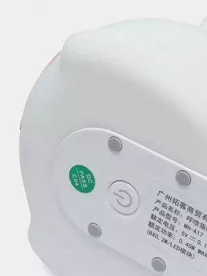 Ночник-светильник силиконовый на аккумуляторе с разными цветами подсветки Котенок «T-s» Только в розницу