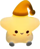  Домашний Уголок - Ночник-светильник силиконовый на аккумуляторе с разными цветами подсветки Звездочка Star «D-s»