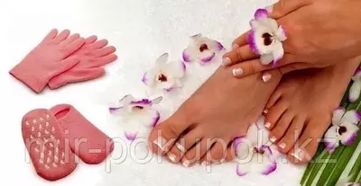 Гелевые силиконовые Spa Gel Gloves носочки и перчатки с экстрактом эфирных разных масел. Только в розницу