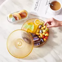  Пластиковая менажница с крышкой для сервировки - 