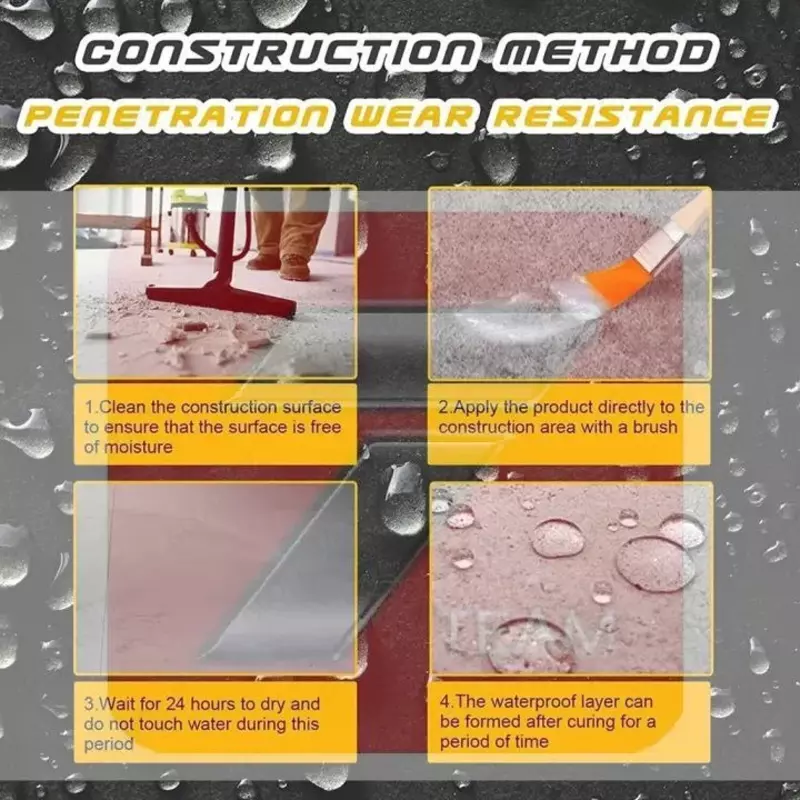 Высокомощная водонепроницаемая ремонтная жидкость для уплотнений - Жидкий резиновый герметик