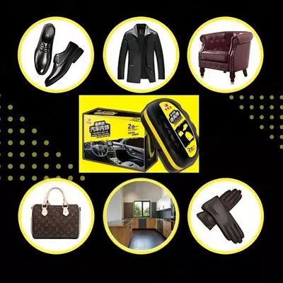 Многофункциональная губка для полировки и чистки кожи - 80 мл "Domashniy ugolok" XK