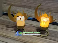 Подсвечник со светодиодными свечами из кованого железа Eid Decoration Moon Castle