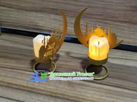  Подсвечник со светодиодными свечами из кованого железа Eid Decoration Moon Castle - 