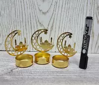 Подставка для свечи из кованного железа в арабском стиле.