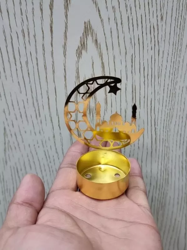  Подставка для свечи из кованного железа в арабском стиле. - 