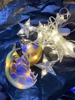 Светодиодная гирлянда-занавес в виде звезды и Луны