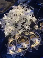 150 000 сум Светодиодная гирлянда-занавес в виде звезды и Луны