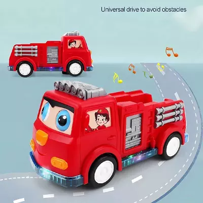 МУЗЫКАЛЬНАЯ ИГРУШКА «2в1» «Пожарная машина + Утята на горке