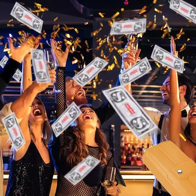 Пистолет для денег - кошелёк игрушка для банкнот. Chakana savdo