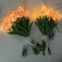 Искусственные тюльпаны с подсветкой Battery
